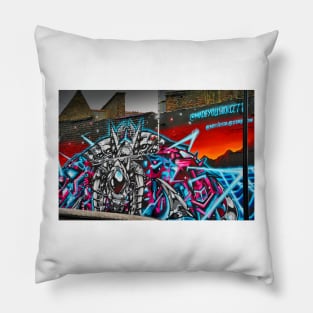 Graffiti Street Art Camden Town London Pillow