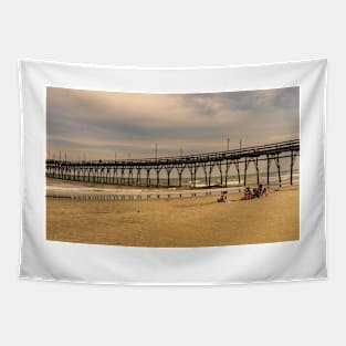 Sunset Beach Architecture Tapestry