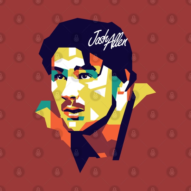 Josh Allen on WPAP art #2 by pentaShop