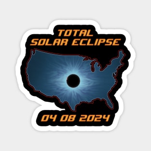 USA 2024 Total Solar Eclilpse Magnet