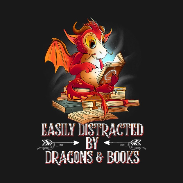 easily distracted by Dragon and Books nerds by tabbythesing960