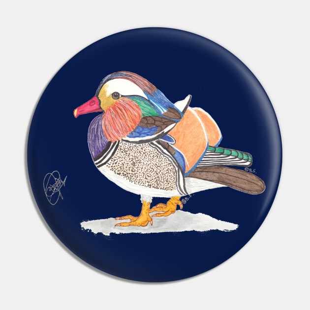 Mandarin duck Pin by BeritValk