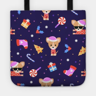 Chihuahua Christmas Tote