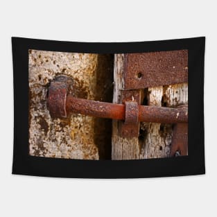 Rusted Doorlatch - Rothenburg, Germany Tapestry