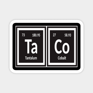 Taco Periodic Table Magnet