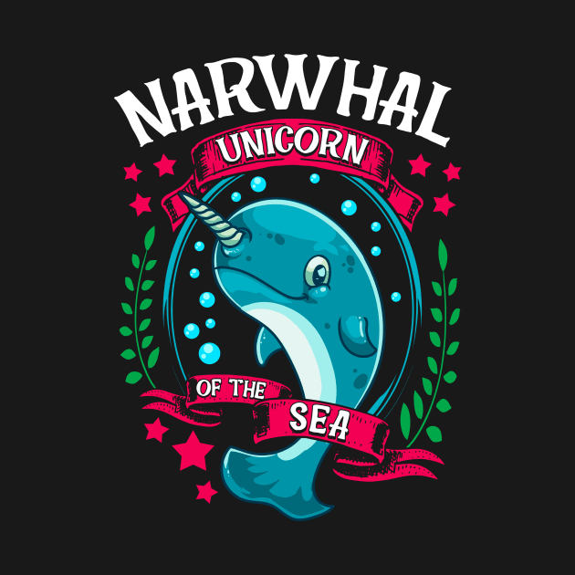 Funny Narwhal: Unicorn Of The Sea by theperfectpresents