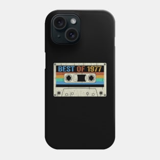 Best Of 1977 47th Birthday Gifts Cassette Tape Vintage Phone Case