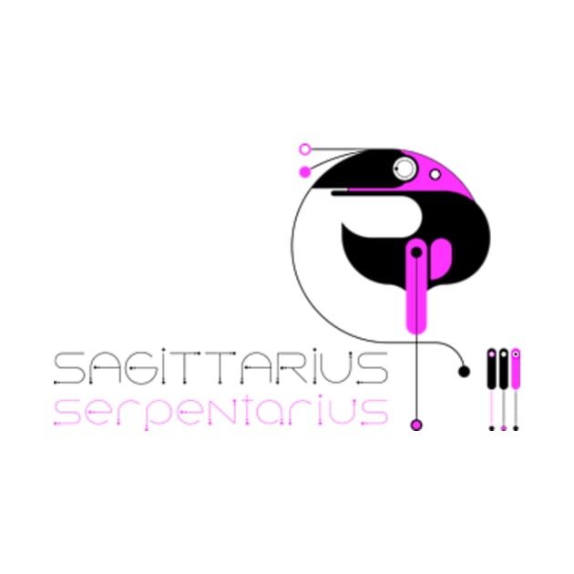 Sagittarius serpentarius ,Bird secretary by Elba from Ukraine