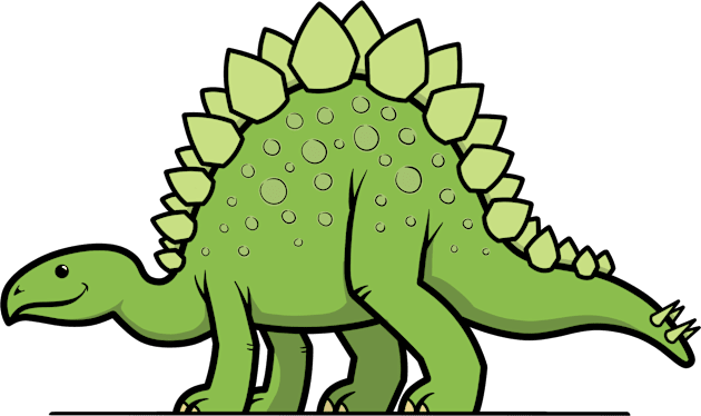 CuteForKids - Stegosaurus Kids T-Shirt by VirtualSG