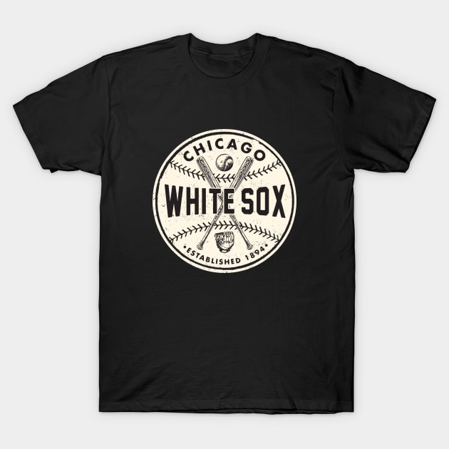 Vintage Chicago White Sox 2 by © Buck Tee Originals - Chicago White Sox - T- Shirt