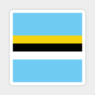 St Lucia Color Block - Blue Yellow Black White Magnet