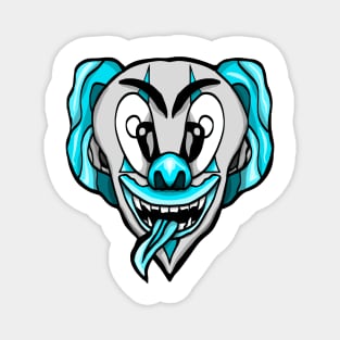 Clownin' Around Design (Blue) Magnet