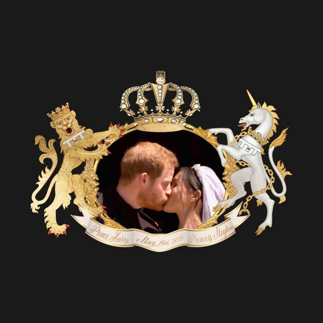 The Kiss, RoyalWedding Prince Harry and Meghan by PixDezines