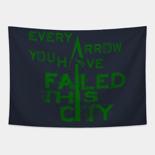 ARROW FAILED Tapestry by rotra