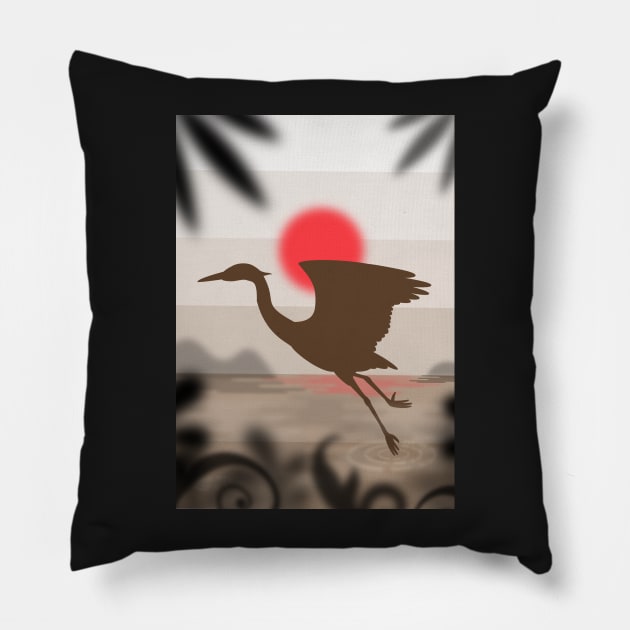 Stork Pillow by MangoStudio