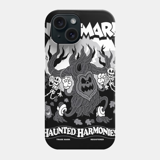 Haunted Harmonies - Vintage Cartoon Halloween - Creepy Cute Goth Horror Phone Case by Nemons