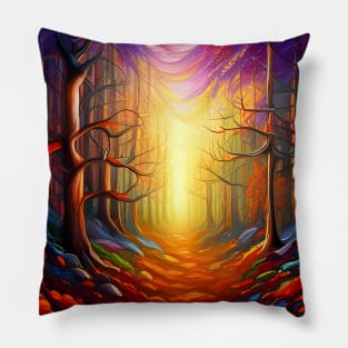 Forest Painting Pillow