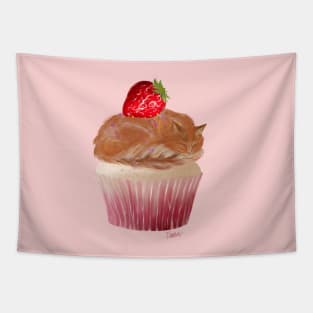 Cupcake Catnap Tapestry