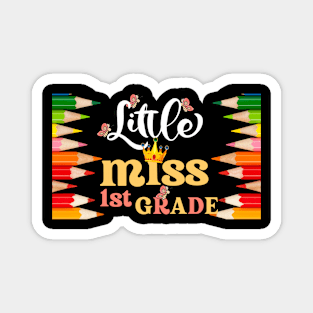 Little Miss First Grade Back To School Magnet