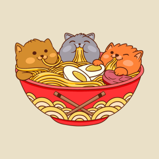 Ramen and cats T-Shirt