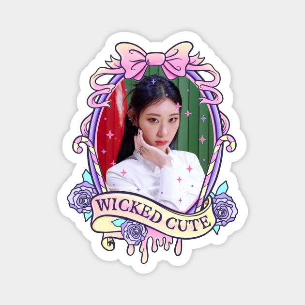 Halloween Wicked Cute Chaeryeong ITZY Magnet by wennstore