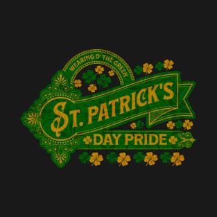 ST PATRICK'S DAY PRIDE Irish Clover Vintage Shamrock Design T-Shirt