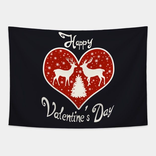 Happy Valentine's Day Tapestry by CultArt