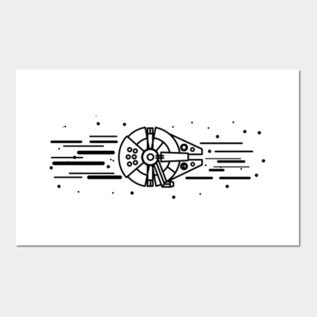 Millennium Falcon Star Wars Minimalist