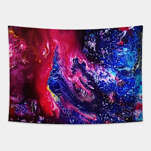 Galaxy Acrylic Painting Part 2 Tapestry