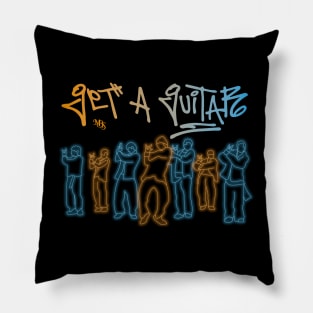 led fanart of the group riize in the get a guitar era Pillow