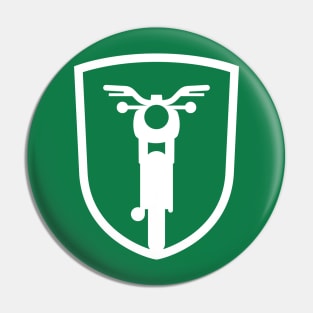 Scooter S50 S51 Crest (white) Pin