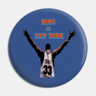 Patrick Ewing King of New York Pin