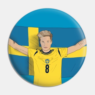 Lina Hurtig Sweden Womens Football Pin