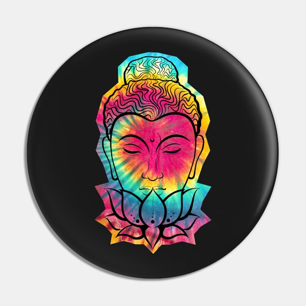 Tie-dye Lotus Buddha Pin by kzenabi