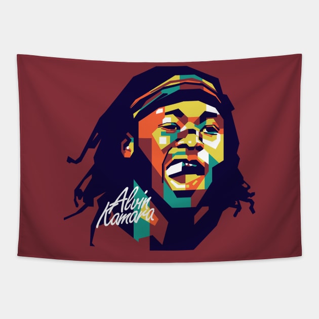 alvin kamara wpap art Tapestry by pentaShop