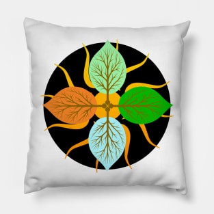 Spring, Summer, Fall, Winter Leaves Pillow