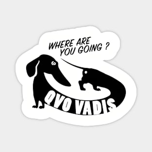 WHERE ARE YOU GOING ? QVO VADIS Magnet