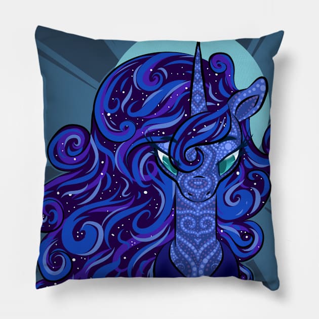 Mystical Luna Pillow by Jenneigh