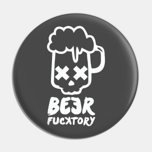 Beer fucktory white Pin