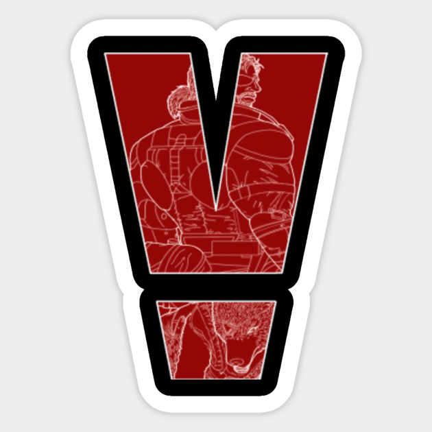 Metal Gear Solid V Big Boss D D Mgs5 Sticker Teepublic Metal Gear Solid V Big Boss D D Mgs5 Sticker Teepublic