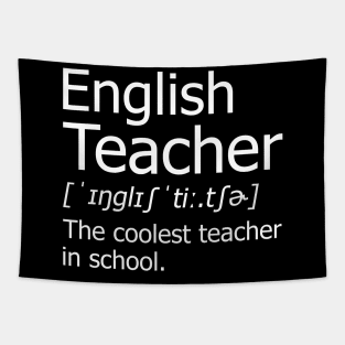 Funny english Teacher Meaning T-Shirt Awesome Definition Classic Tapestry