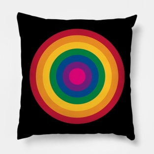 Rainbow Target Pillow