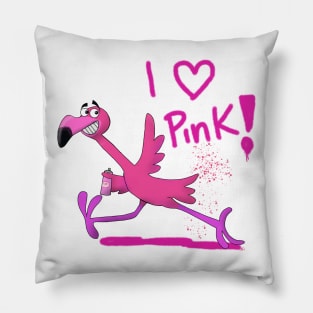 I love Pink! Pillow