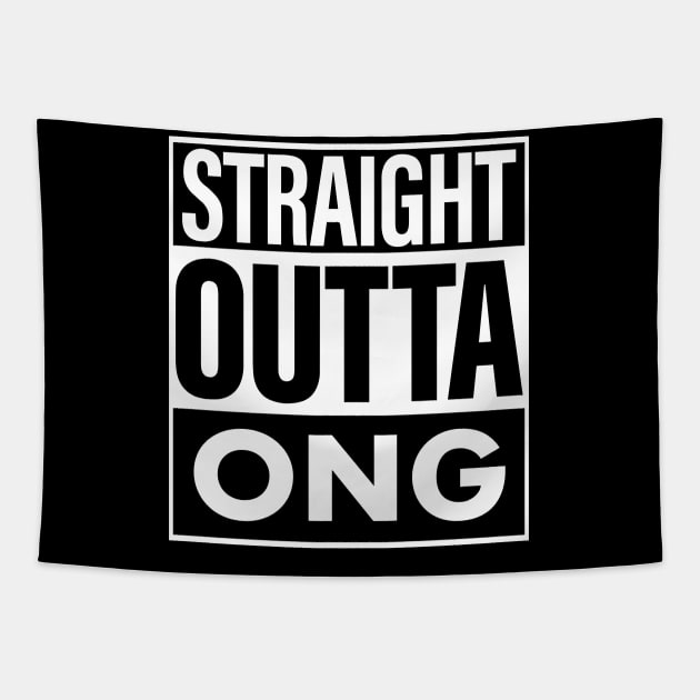 Ong Name Straight Outta Ong Tapestry by ThanhNga