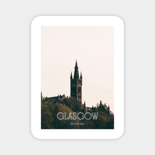 Glasgow University poster Magnet