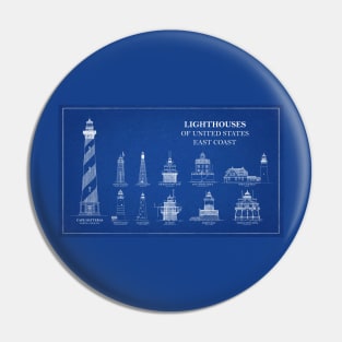 Lighthouses of United States of America - East Coast - A Pin