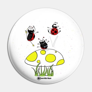 Buggy Shroom Bounce Pin