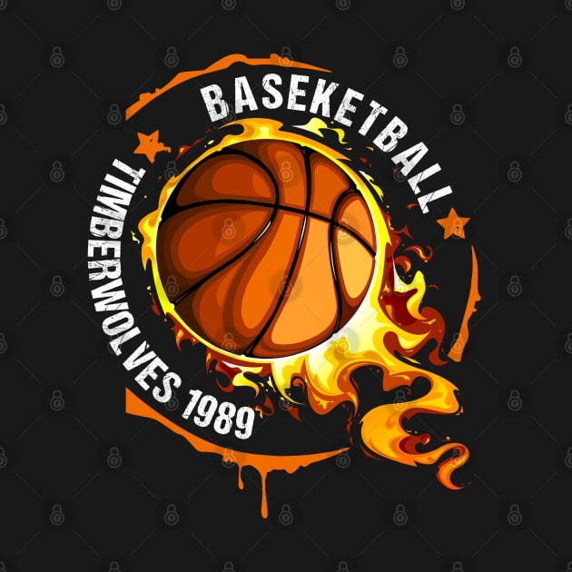 Graphic Basketball Name Timberwolves Classic Styles Team by Frozen Jack monster