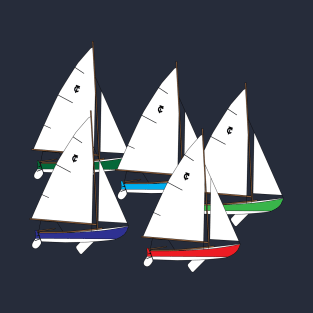 Town Class Sailboats Racing T-Shirt