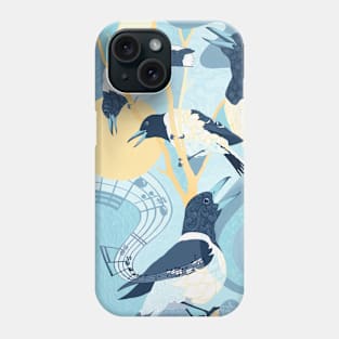 "Sunrise Serenade" (Singing Butcherbirds) Phone Case